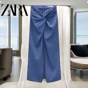 NWT Zara High Waist Midi Skirt